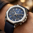 Bigotti Raffinato Dark Blue Genuine Leather Watch for Men BG.1.10686-2