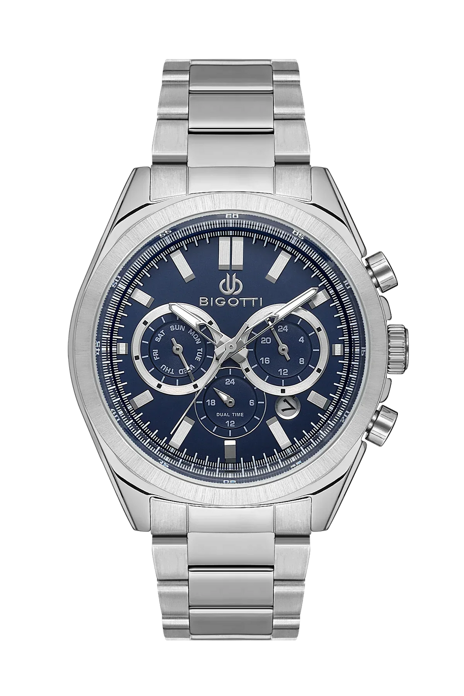 Bigotti Quotidiano Silver Stainless Steel Watch for Men BG.1.10512-3 - Daniel Klein Saudi Arabia