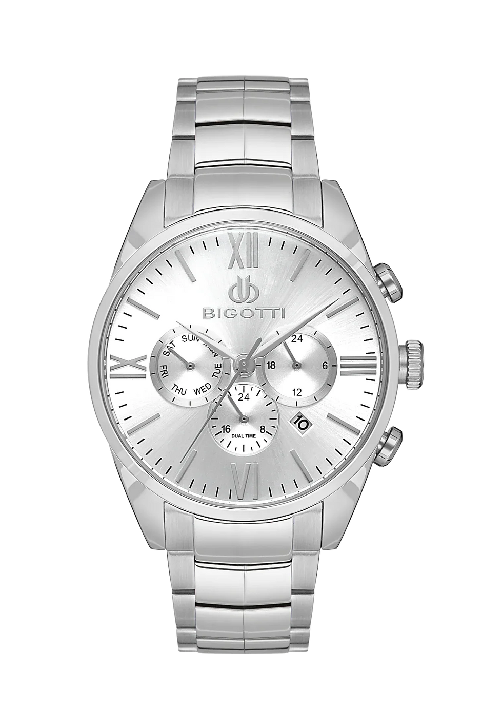 Bigotti Raffinato Silver Stainless Steel Watch for Men BG.1.10530-1 - Daniel Klein Saudi Arabia
