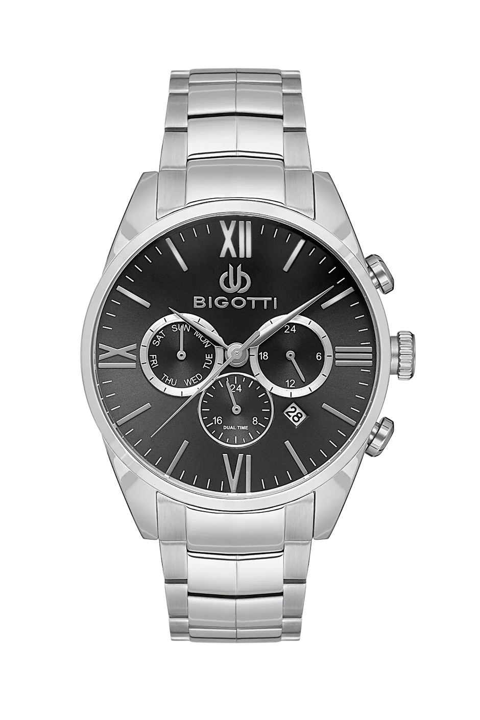 Bigotti Raffinato Silver Stainless Steel Watch for Men BG.1.10530-2 - Daniel Klein Saudi Arabia