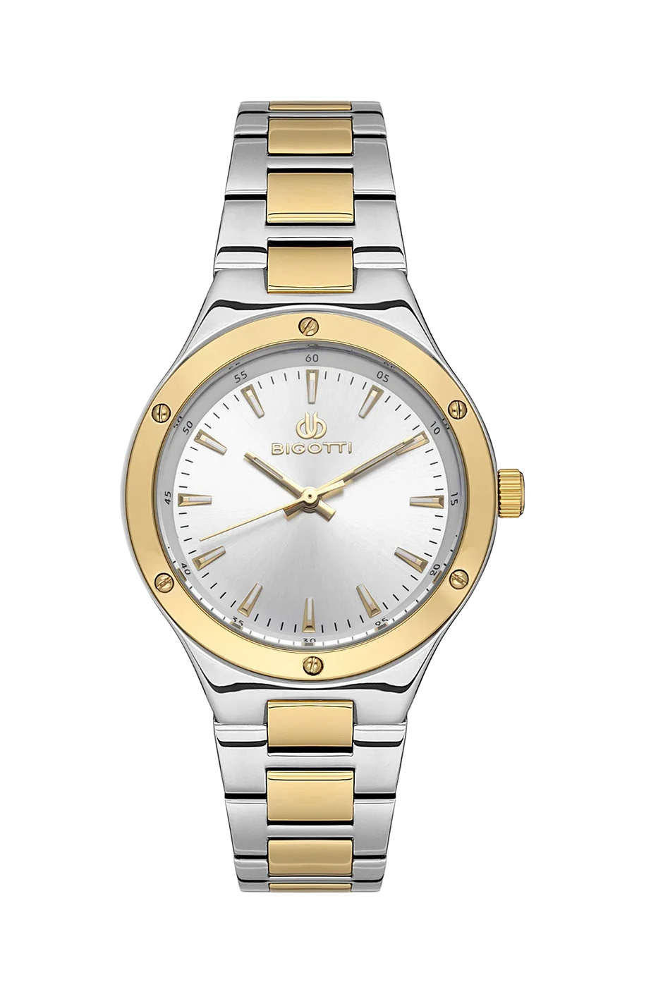 Bigotti Quotidiano Silver and Gold Stainless Steel Watch for Women BG.1.10533-3 - Daniel Klein Saudi Arabia