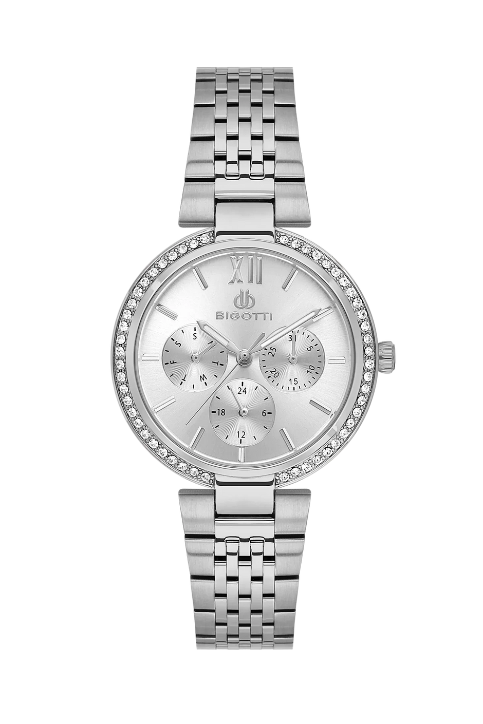 Bigotti Raffinato Silver Stainless Steel Watch for Women BG.1.10661-1 - Daniel Klein Saudi Arabia