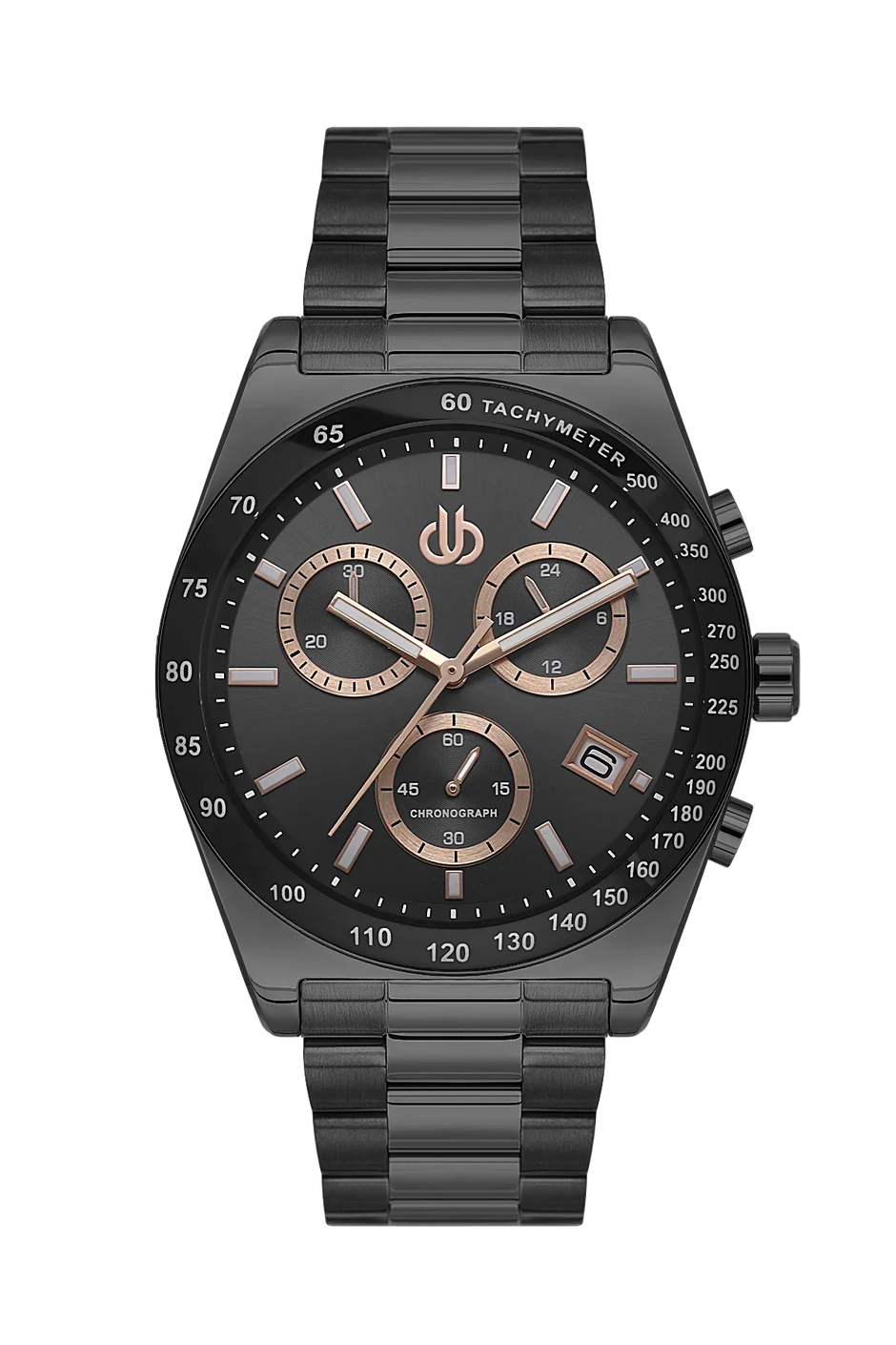 Bigotti Raffinato Black Stainless Steel Watch for Men BG.1.10669-5 - Daniel Klein Saudi Arabia