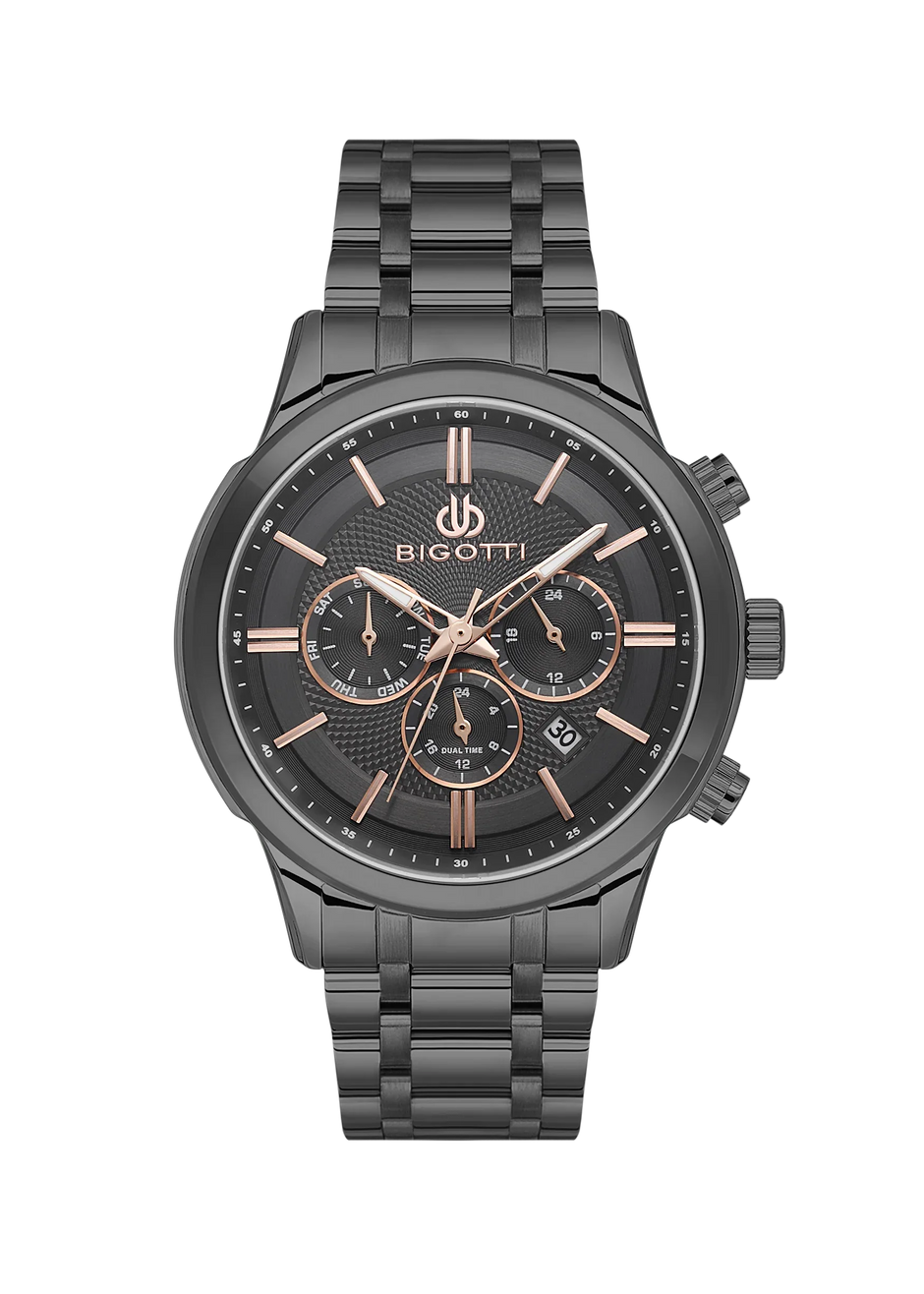 Bigotti Quotidiano Black Stainless Steel Watch for Men BG.1.10670-5 - Daniel Klein Saudi Arabia