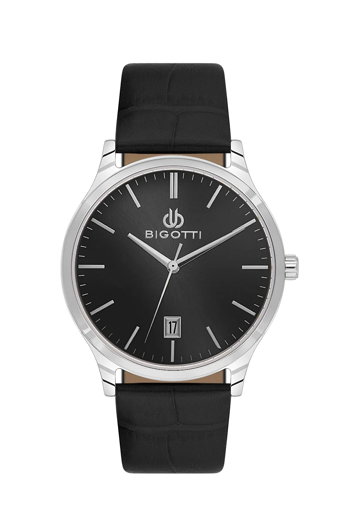 Bigotti Quotidiano Black Genuine Leather Watch for Men BG.1.10672-2 - Daniel Klein Saudi Arabia