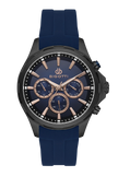 Bigotti Raffinato Dark Blue Silicone Band Watch for Men BG.1.10679-3 - Daniel Klein Saudi Arabia