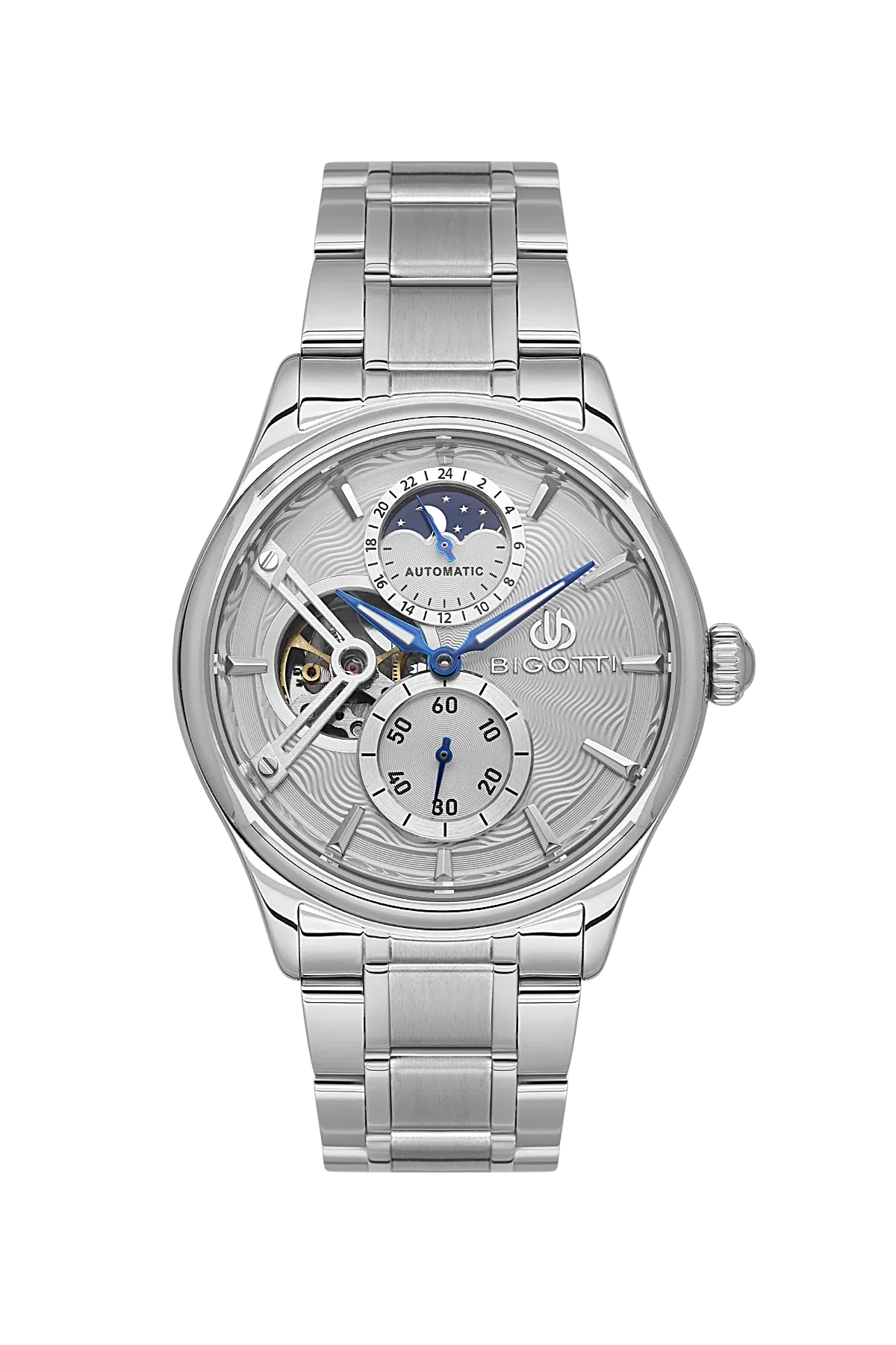 Bigotti Raffinato Silver Stainless Steel Watch for Men BG.1.10683-1 - Daniel Klein Saudi Arabia