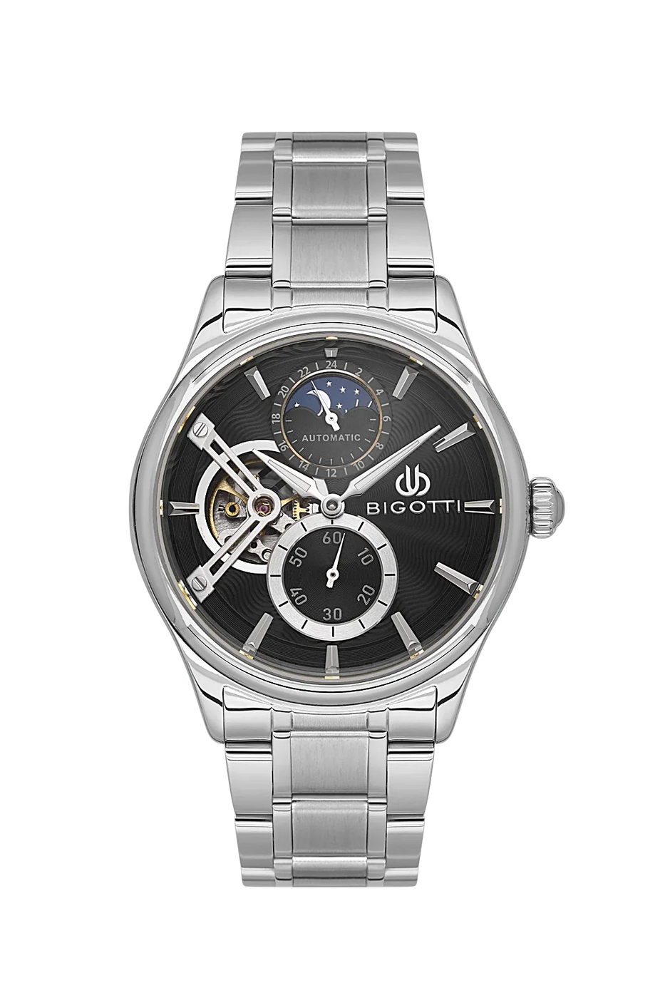 Bigotti Raffinato Silver Stainless Steel Watch for Men BG.1.10683-2 - Daniel Klein Saudi Arabia