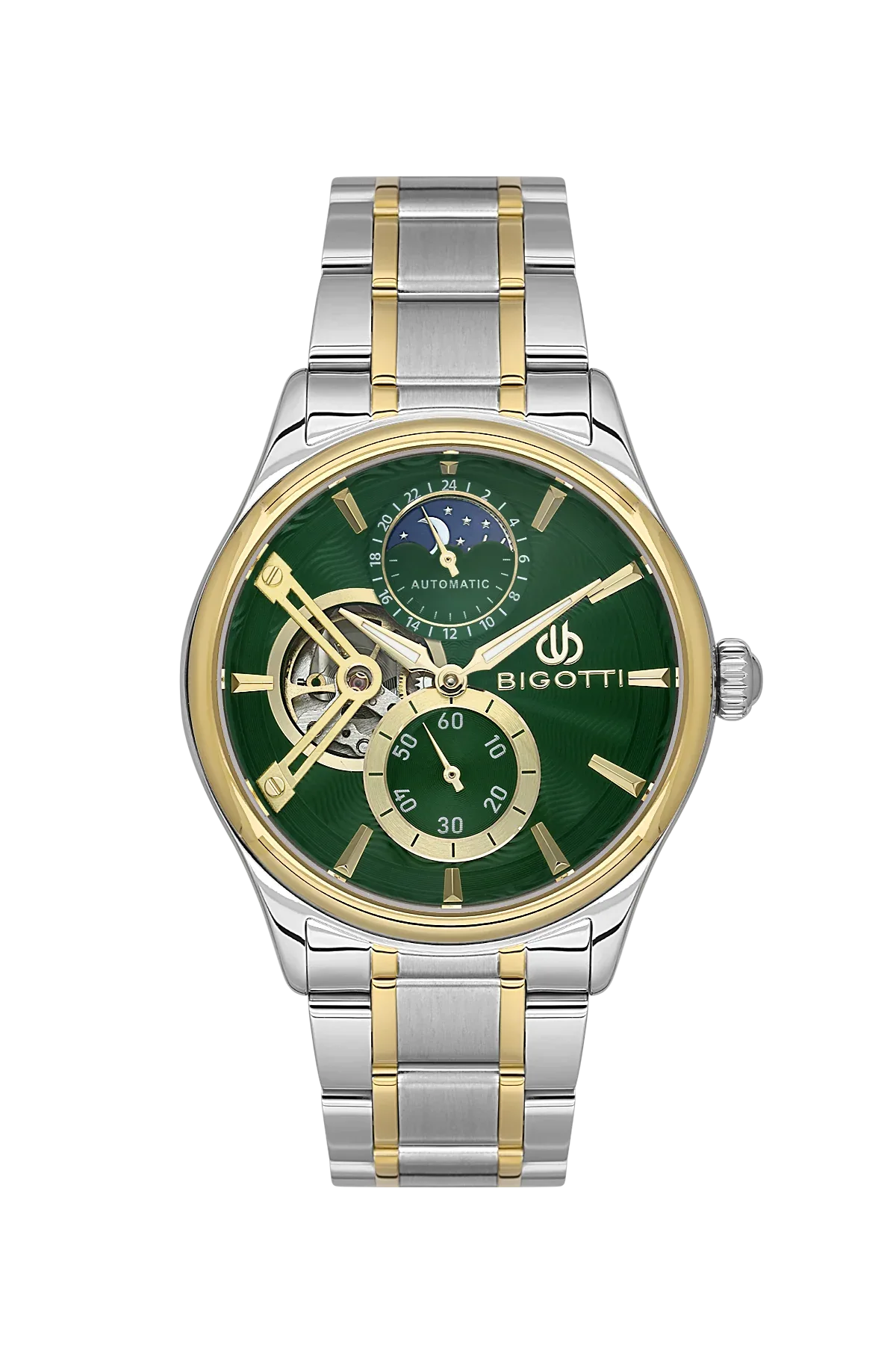 Bigotti Raffinato Silver and Gold Stainless Steel Watch for Men BG.1.10683-4 - Daniel Klein Saudi Arabia