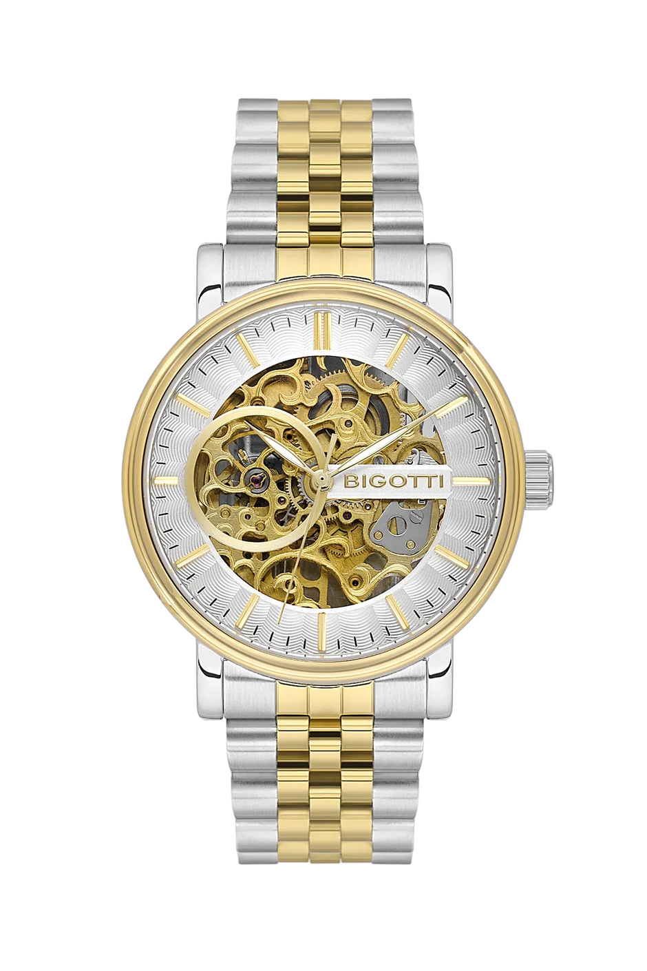 Bigotti Raffinato Silver and Gold Stainless Steel Watch for Men BG.1.10684-4 - Daniel Klein Saudi Arabia