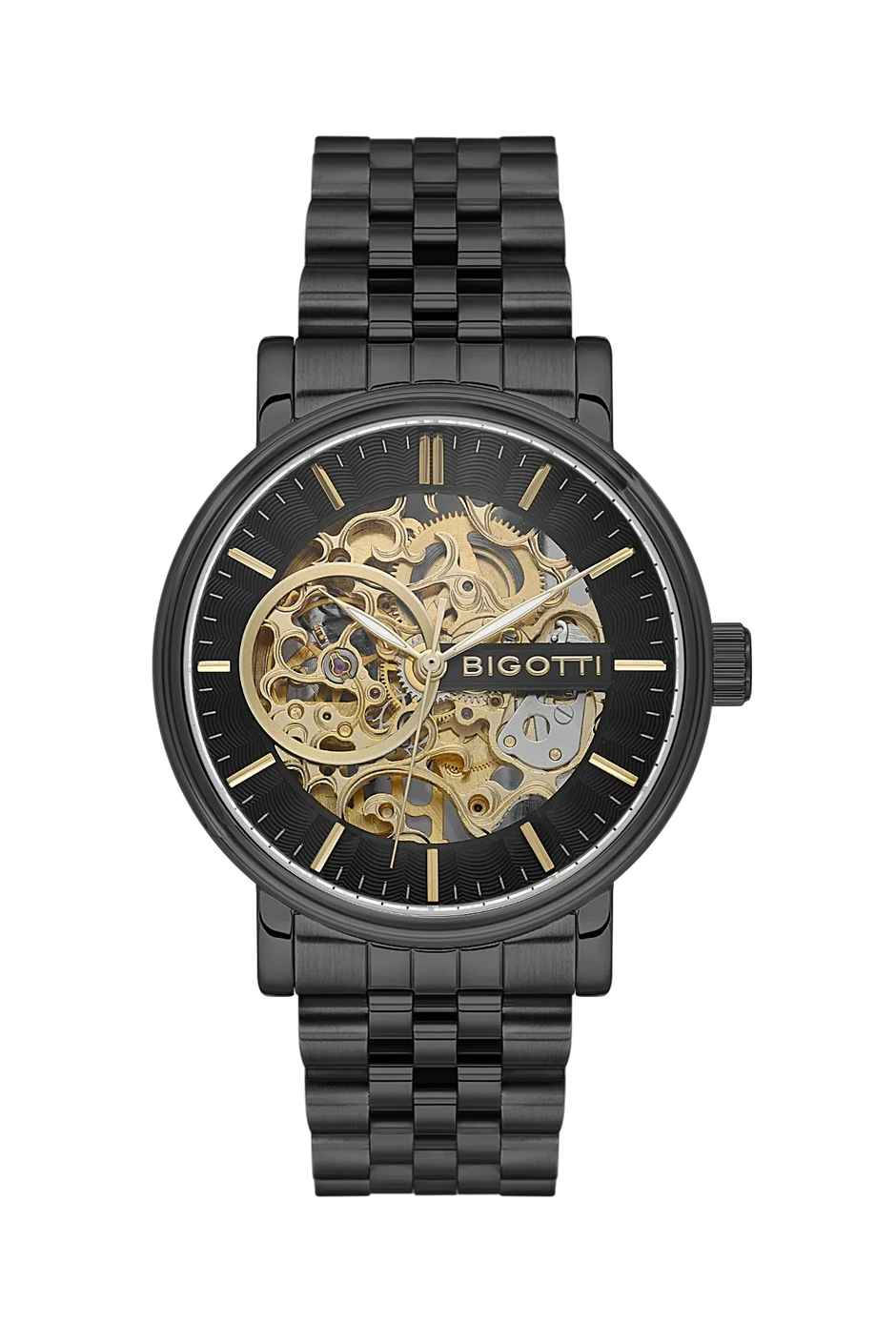 Bigotti Raffinato Black Stainless Steel Watch for Men BG.1.10684-5 - Daniel Klein Saudi Arabia