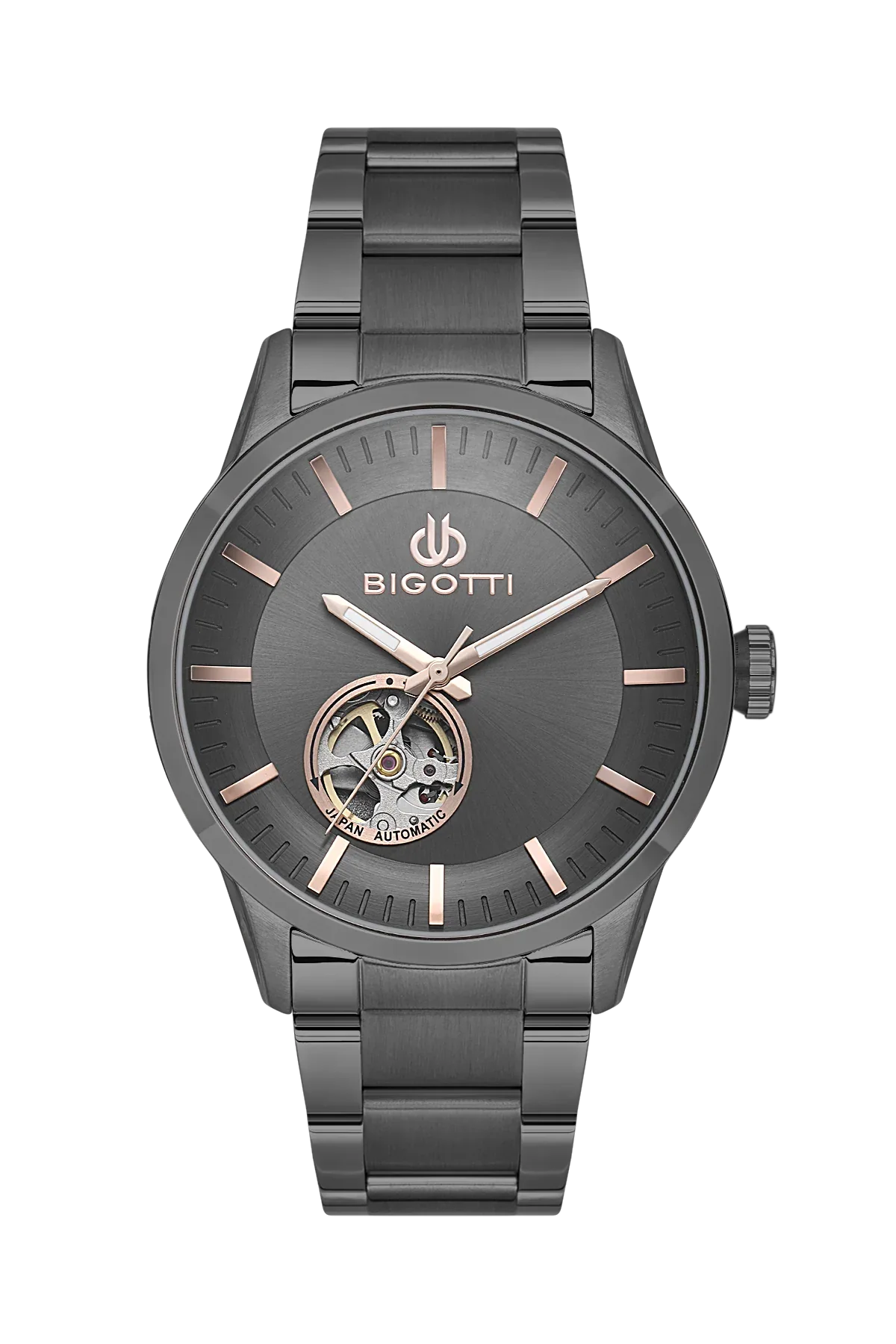 Bigotti Raffinato Black Stainless Steel Watch for Men BG.1.10685-5 - Daniel Klein Saudi Arabia