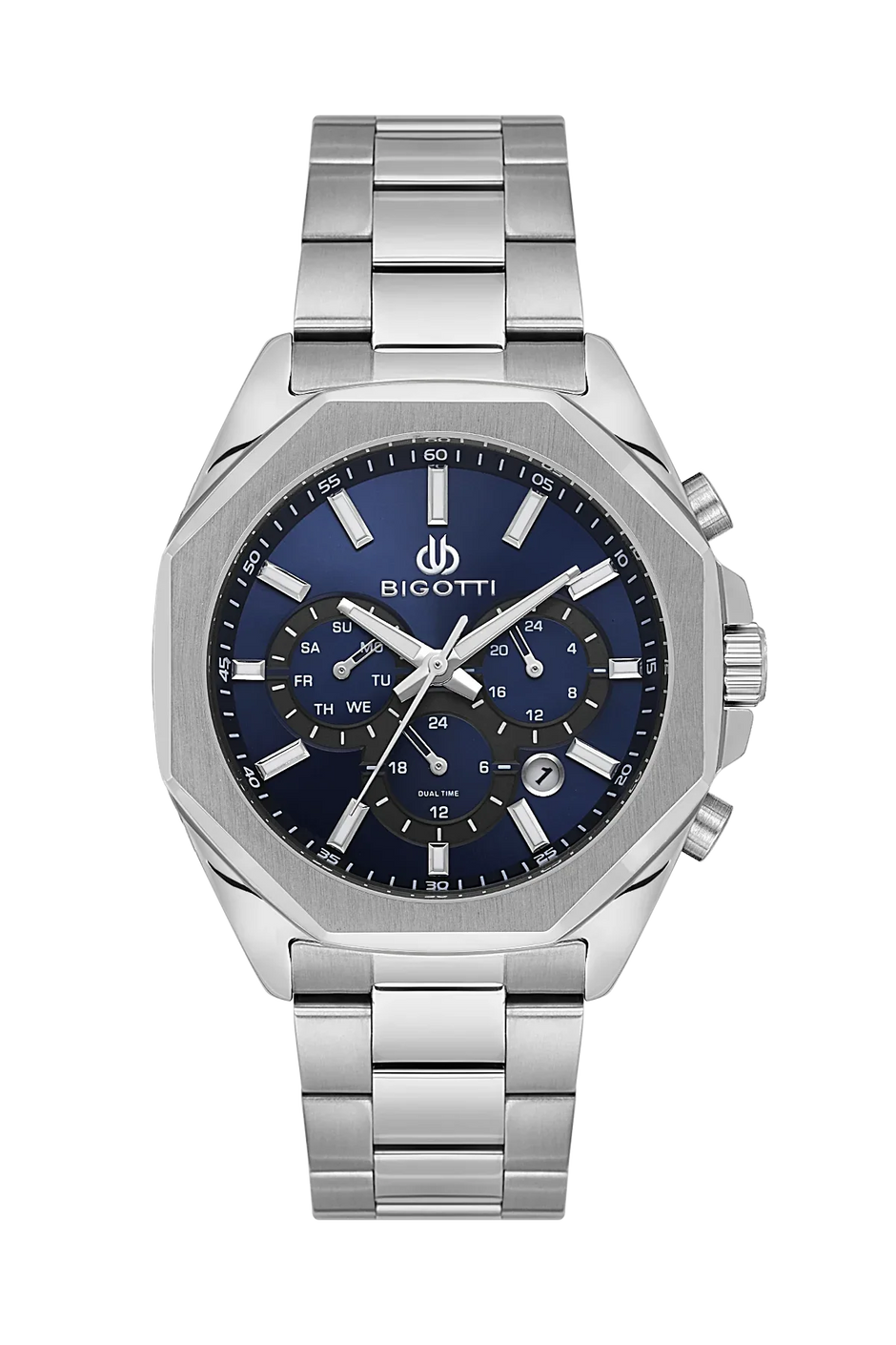 Bigotti Raffinato Silver Stainless Steel Watch for Men BG.1.10687-3 - Daniel Klein Saudi Arabia