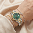 Daniel Klein Premium Silver and Gold Stainless Steel Watch for Women DK.1.14097-4