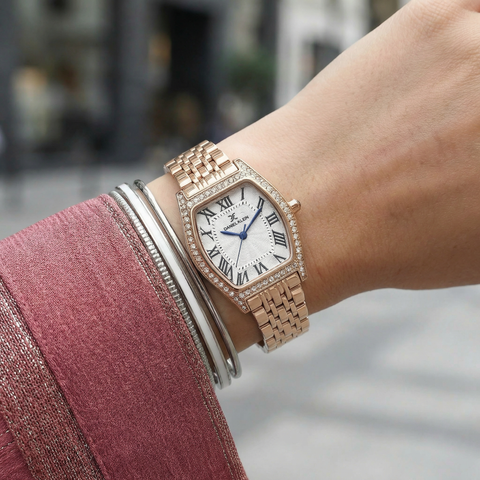 Daniel Klein Premium Rose Gold Stainless Steel Watch for Women DK.1.14106-5