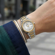 Daniel Klein Premium Silver and Gold Stainless Steel Watch for Women DK.1.14109-3