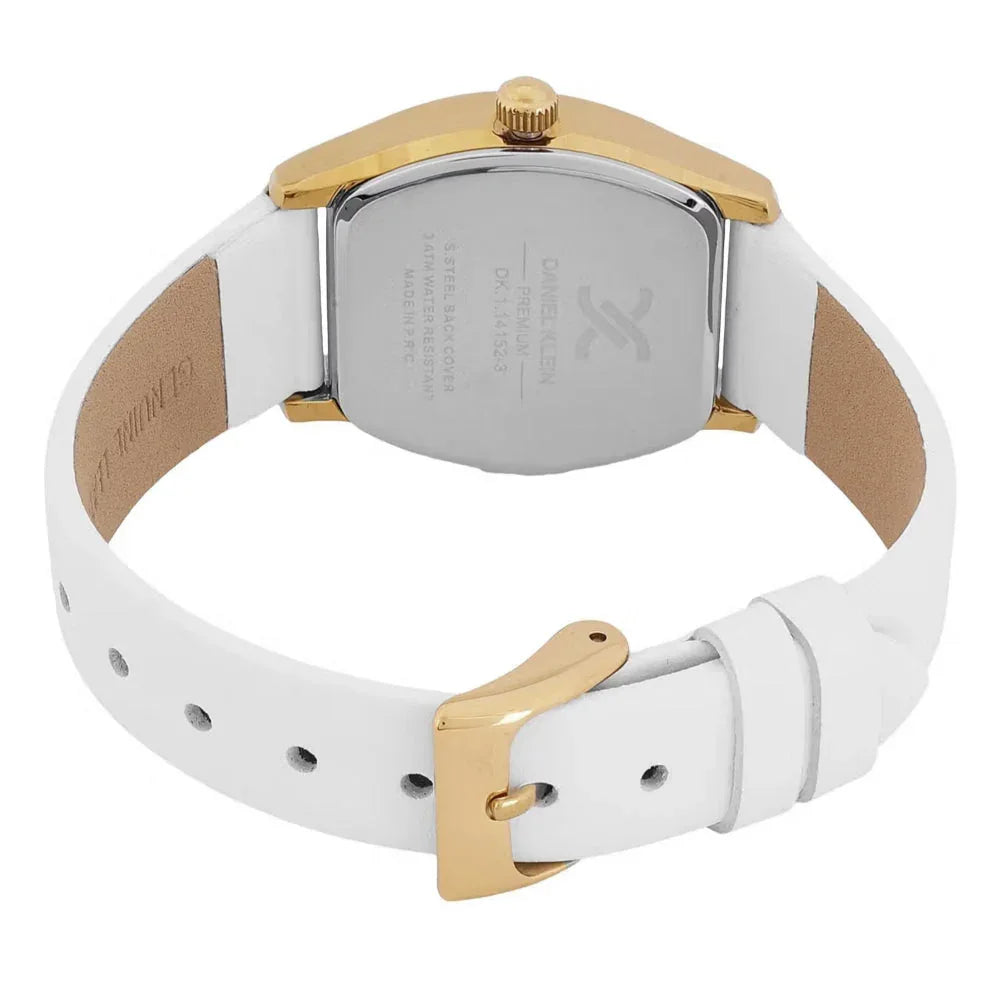 Daniel Klein Premium White Leather Watch for Women DK.1.14152-3 - Daniel Klein Saudi Arabia