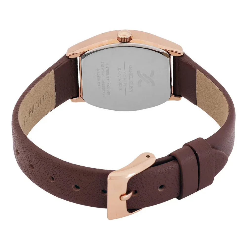 Daniel Klein Premium Brown Leather Watch for Women DK.1.14152-5 - Daniel Klein Saudi Arabia