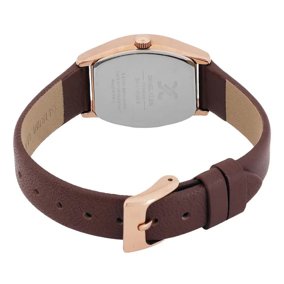 Daniel Klein Premium Brown Leather Watch for Women DK.1.14152-5 - Daniel Klein Saudi Arabia