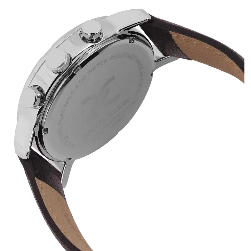 Daniel Klein Exclusive Dark Brown Leather Watch for Men DK.1.14229-1 - Daniel Klein Saudi Arabia