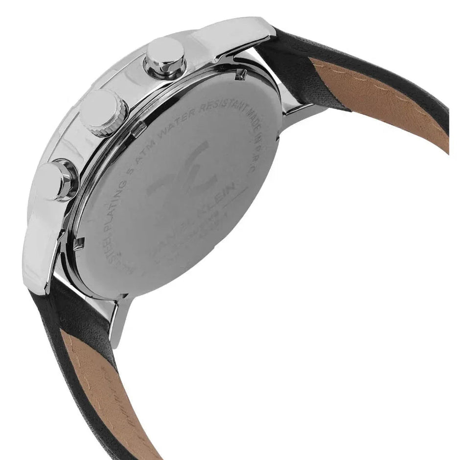 Daniel Klein Exclusive Black Leather Watch for Men DK.1.14229-2 - Daniel Klein Saudi Arabia