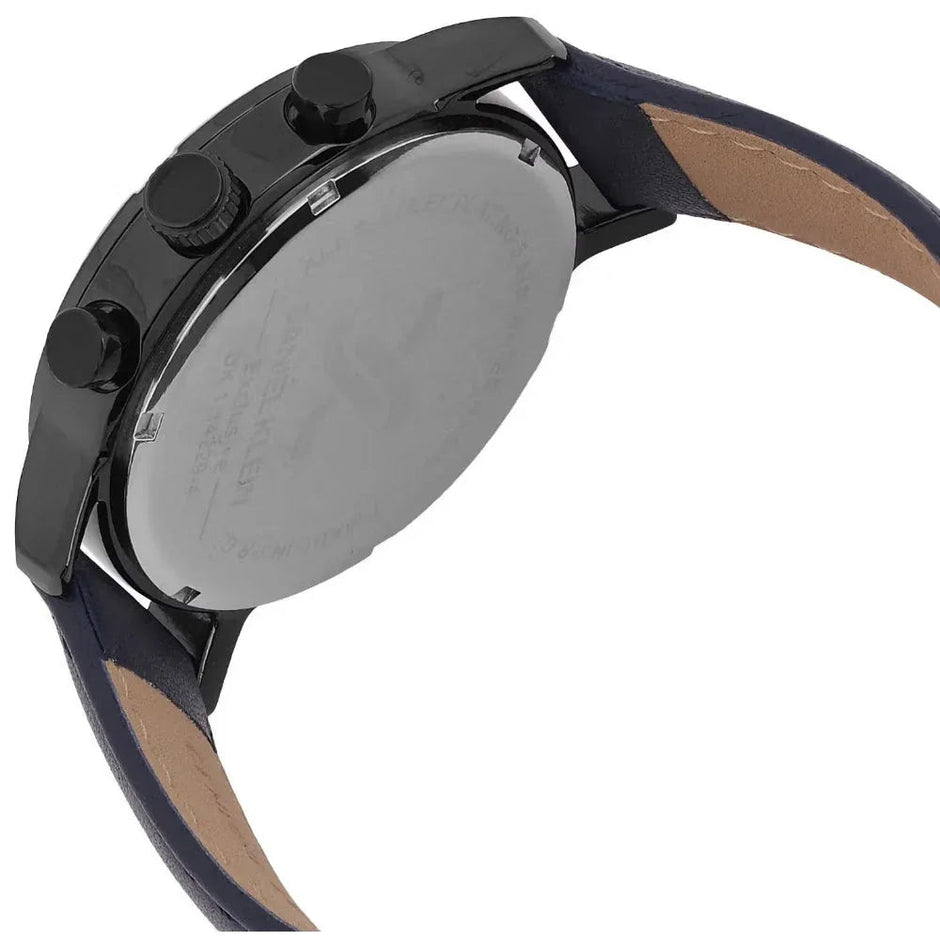 Daniel Klein Exclusive Dark Blue Leather Watch for Men DK.1.14229-4 - Daniel Klein Saudi Arabia