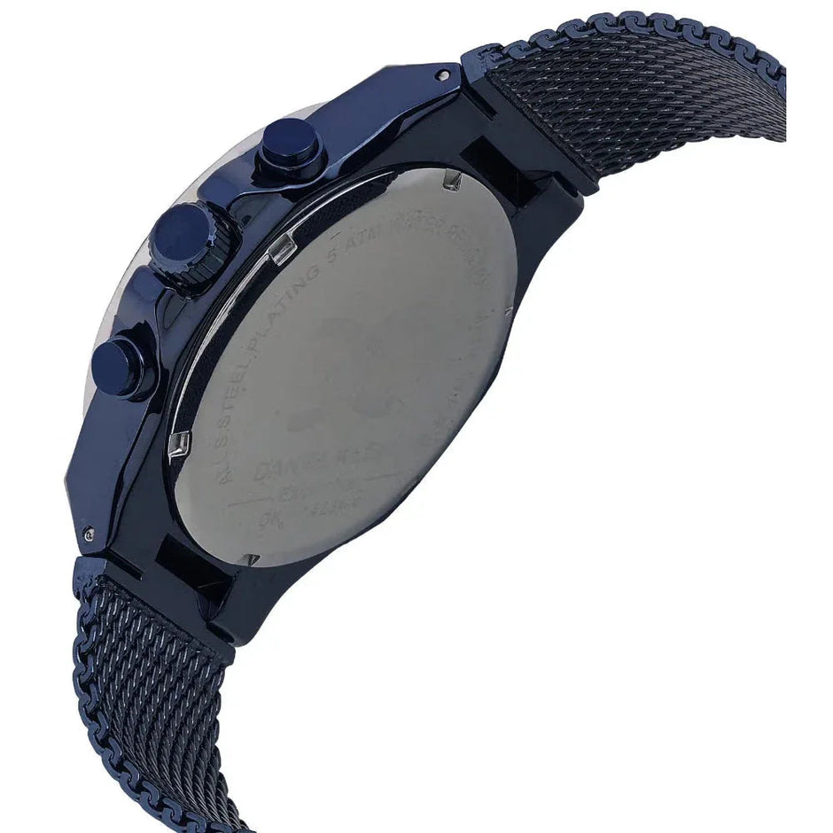 Daniel Klein Exclusive Dark Blue Mesh Band Watch for Men DK.1.14234-4 - Daniel Klein Saudi Arabia