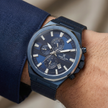 Daniel Klein Exclusive Dark Blue Mesh Band Watch for Men DK.1.14234-4