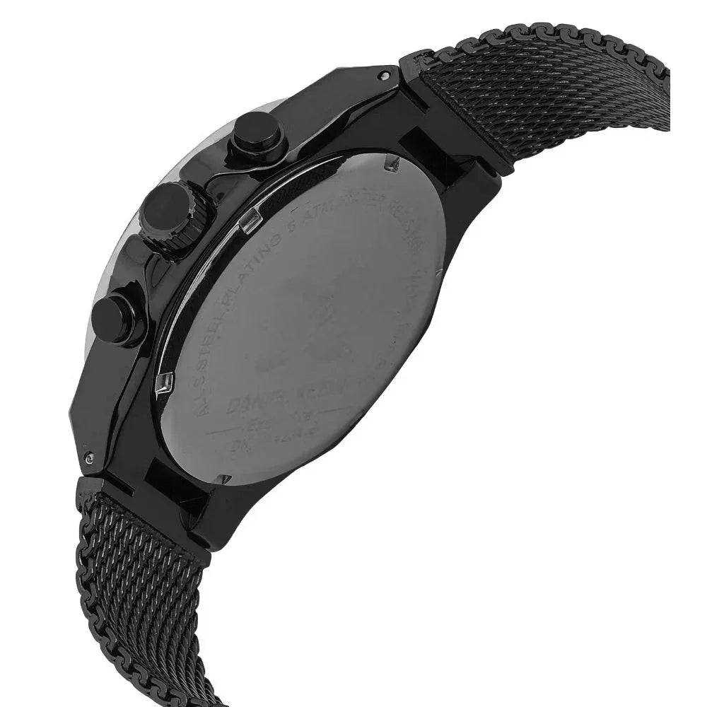 Daniel Klein Exclusive Black Mesh Band Watch for Men DK.1.14234-5 - Daniel Klein Saudi Arabia