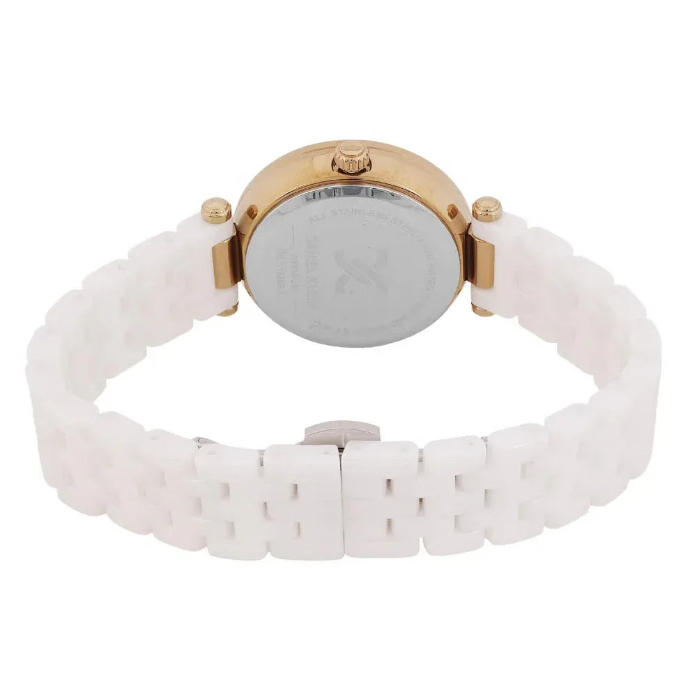 Daniel Klein Premium White Ceramic Band Watch for Women DK.1.14282-1 - Daniel Klein Saudi Arabia