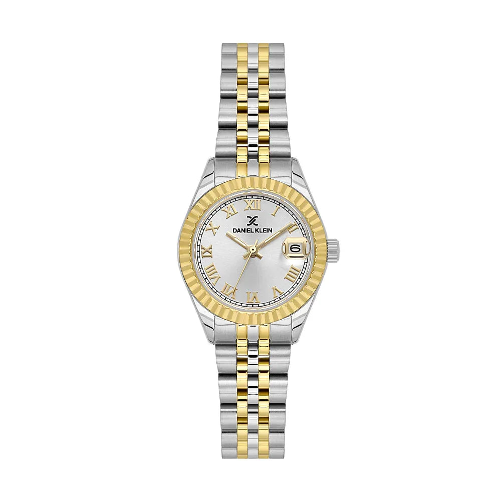 Daniel Klein Premium Silver and Rose Gold Stainless Steel Watch for Women DK.1.14097-3 - Daniel Klein Saudi Arabia