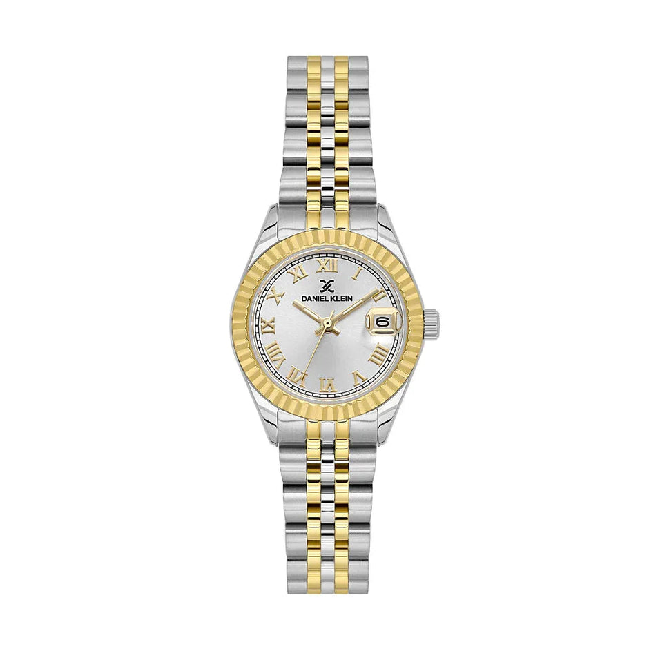 Daniel Klein Premium Silver and Rose Gold Stainless Steel Watch for Women DK.1.14097-3 - Daniel Klein Saudi Arabia