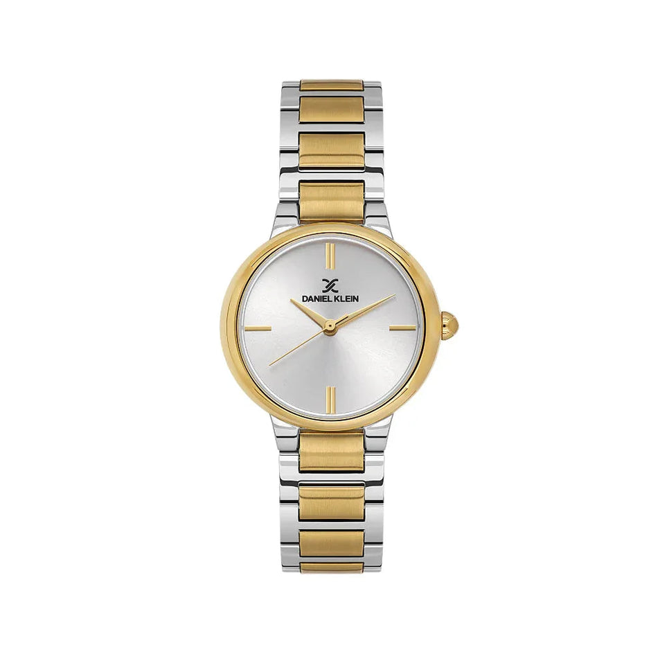 Daniel Klein Premium Silver and Gold Stainless Steel Watch for Women DK.1.14100-5 - Daniel Klein Saudi Arabia