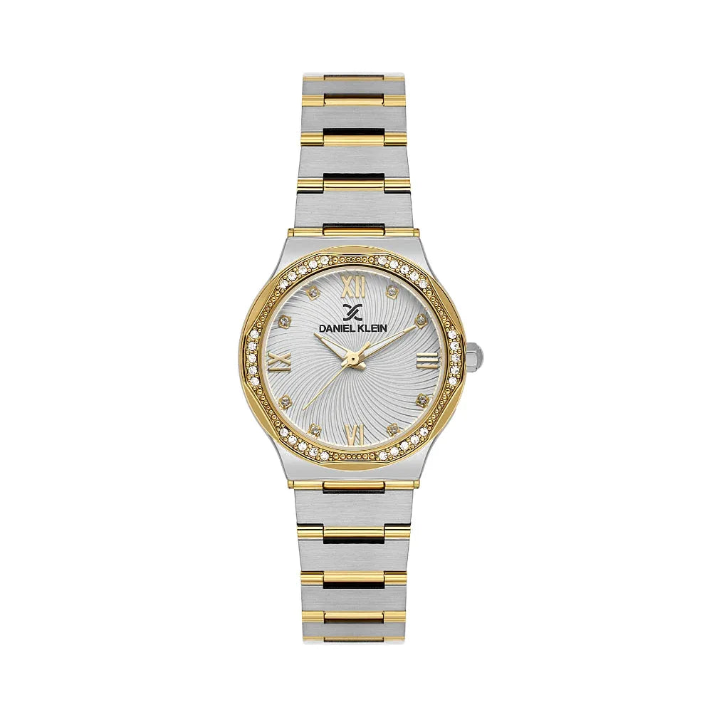 Daniel Klein Premium Silver and Gold Stainless Steel Watch for Women DK.1.14101-3 - Daniel Klein Saudi Arabia