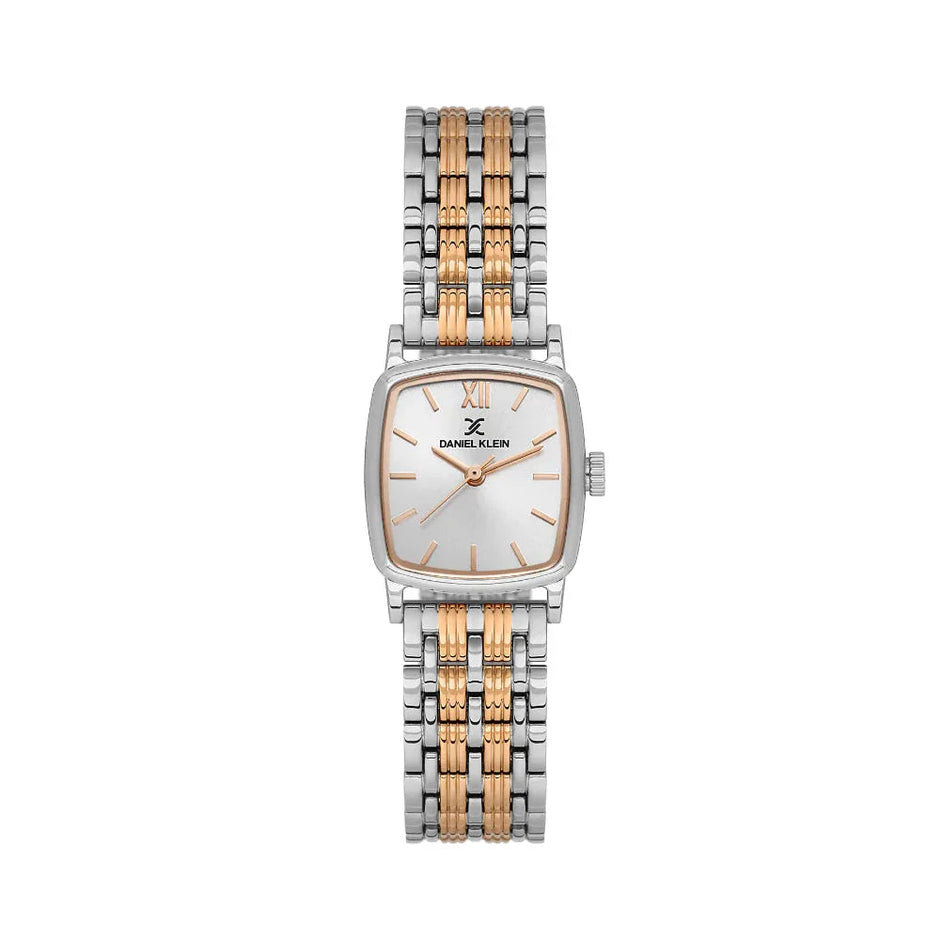 Daniel Klein Premium Silver and Rose Gold Stainless Steel Watch for Women DK.1.14102-6 - Daniel Klein Saudi Arabia