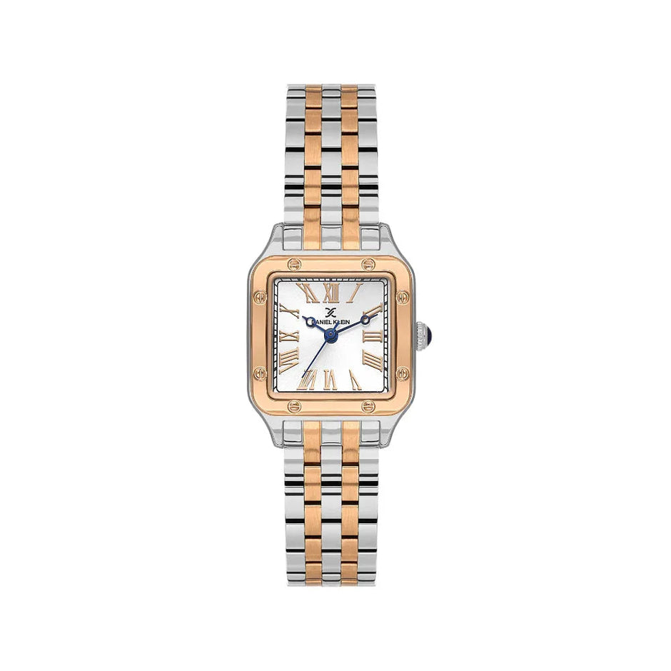 Daniel Klein Premium Silver and Rose Gold Stainless Steel Watch for Women DK.1.14104-7 - Daniel Klein Saudi Arabia