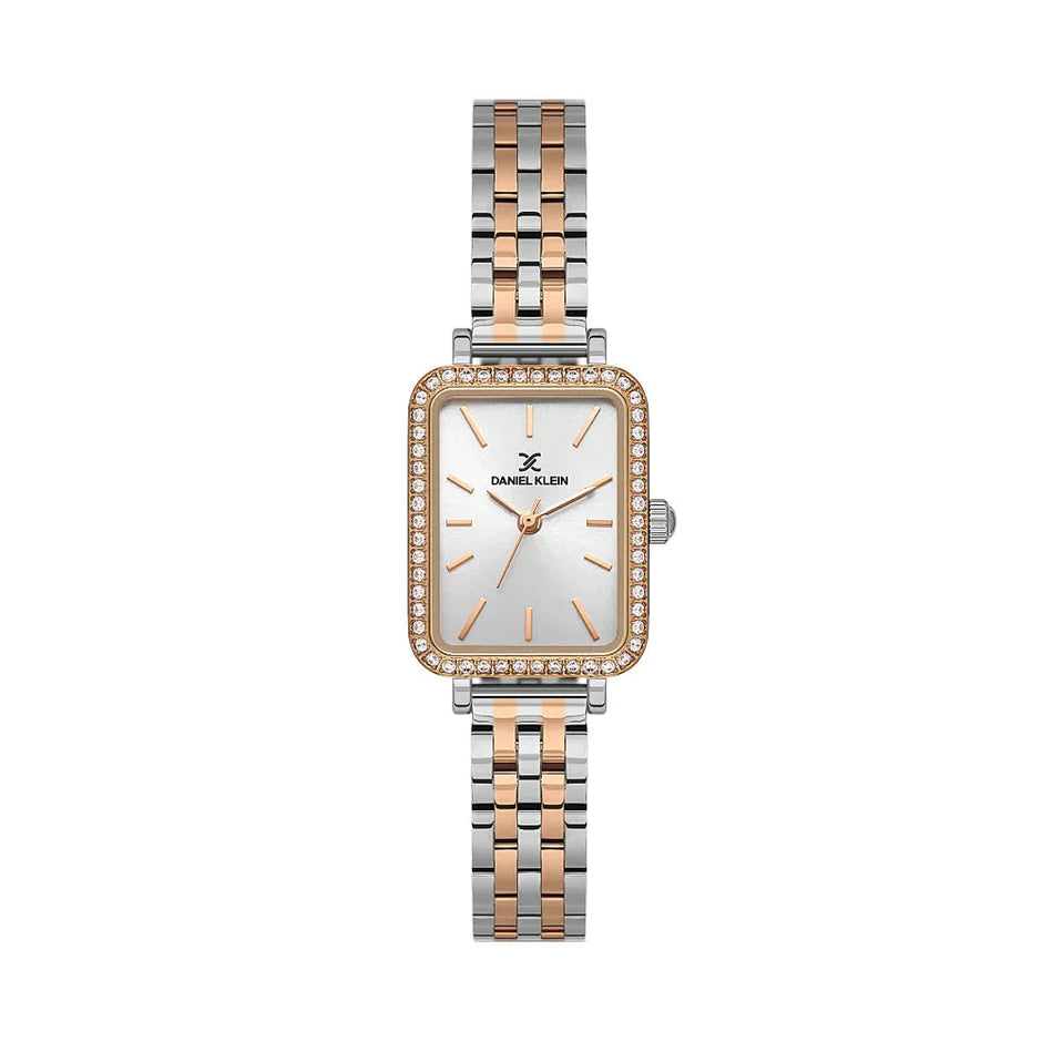Daniel Klein Premium Silver and Rose Gold Stainless Steel Watch for Women DK.1.14105-6 - Daniel Klein Saudi Arabia