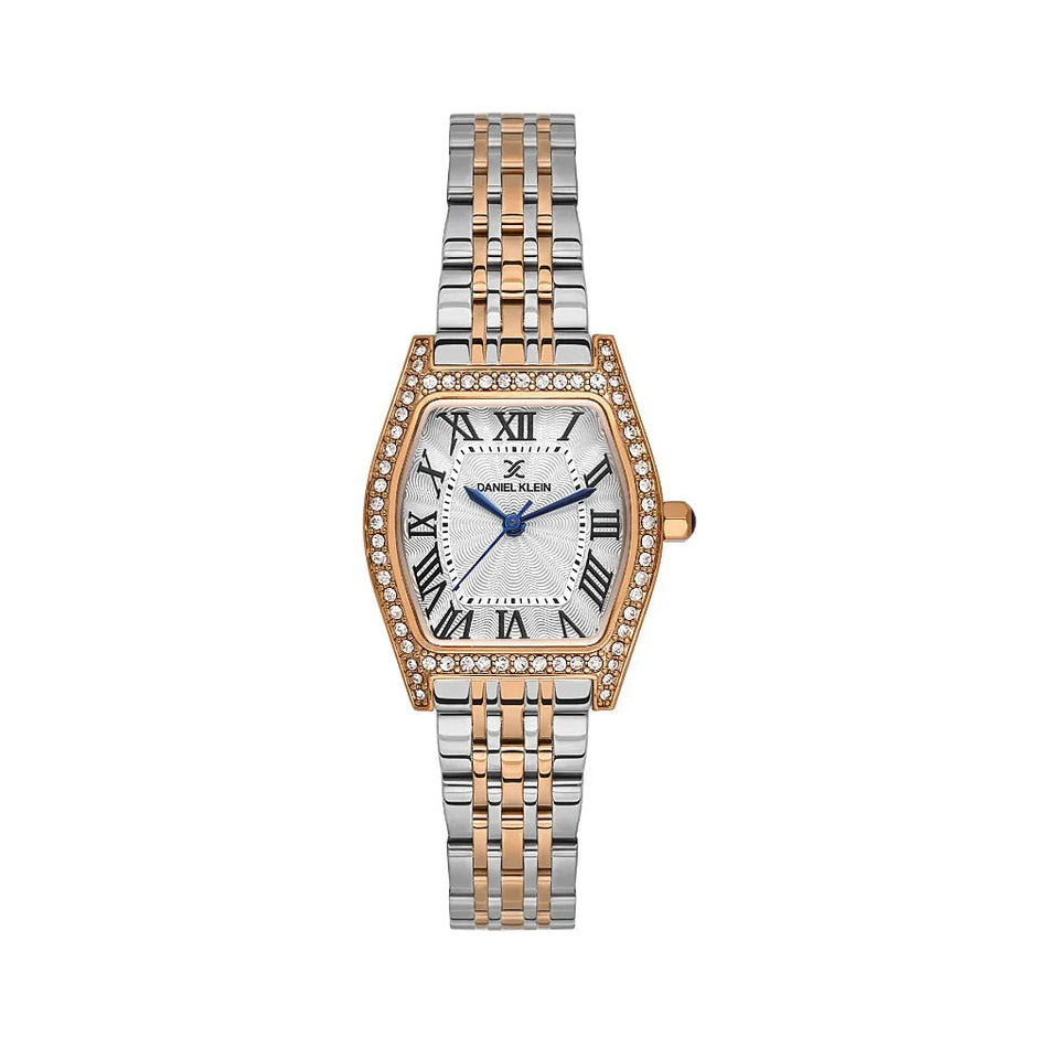 Daniel Klein Premium Silver and Rose Gold Stainless Steel Watch for Women DK.1.14106-6 - Daniel Klein Saudi Arabia