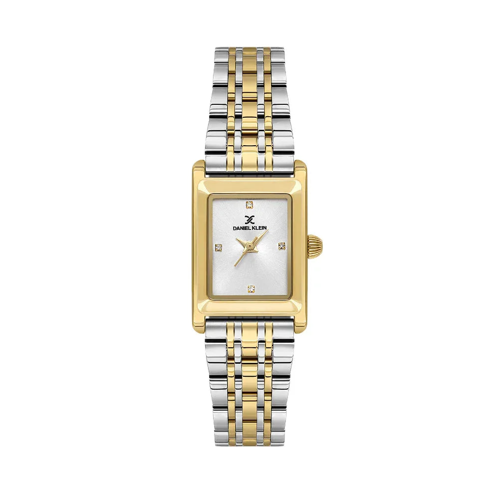 Daniel Klein Premium Silver and Gold Stainless Steel Watch for Women DK.1.14108-3 - Daniel Klein Saudi Arabia