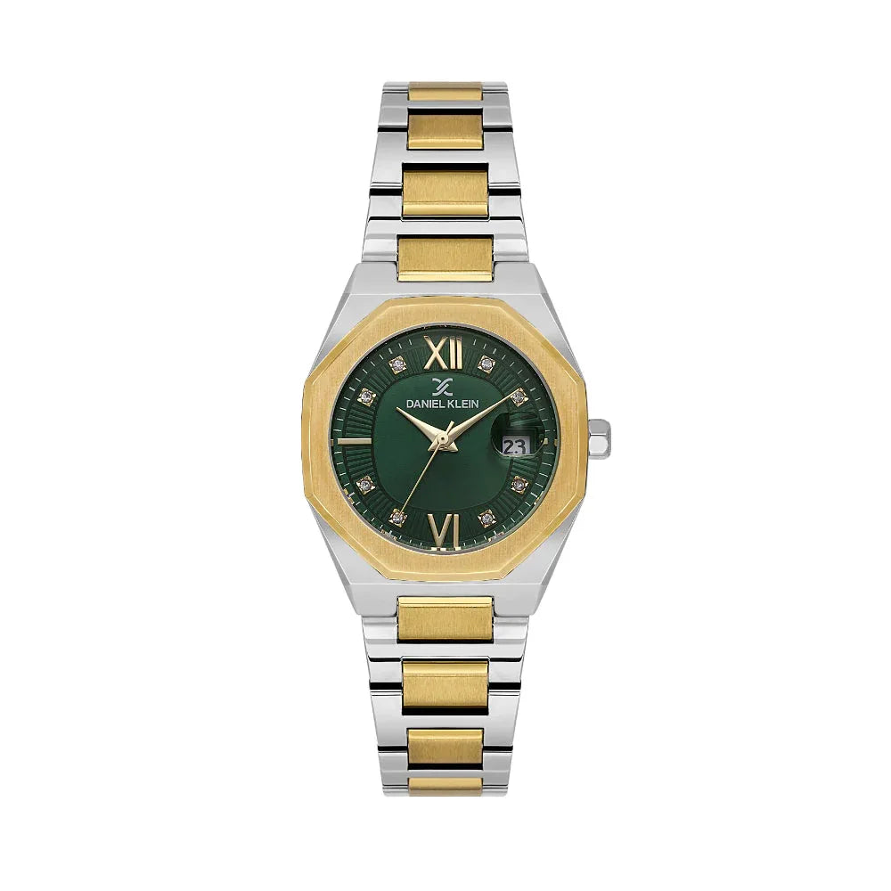 Daniel Klein Premium Silver and Gold Stainless Steel Watch for Women DK.1.14109-4 - Daniel Klein Saudi Arabia