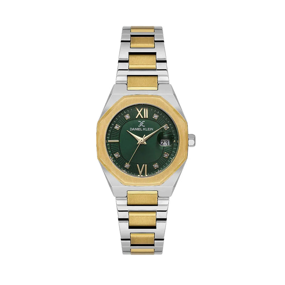 Daniel Klein Premium Silver and Gold Stainless Steel Watch for Women DK.1.14109-4 - Daniel Klein Saudi Arabia