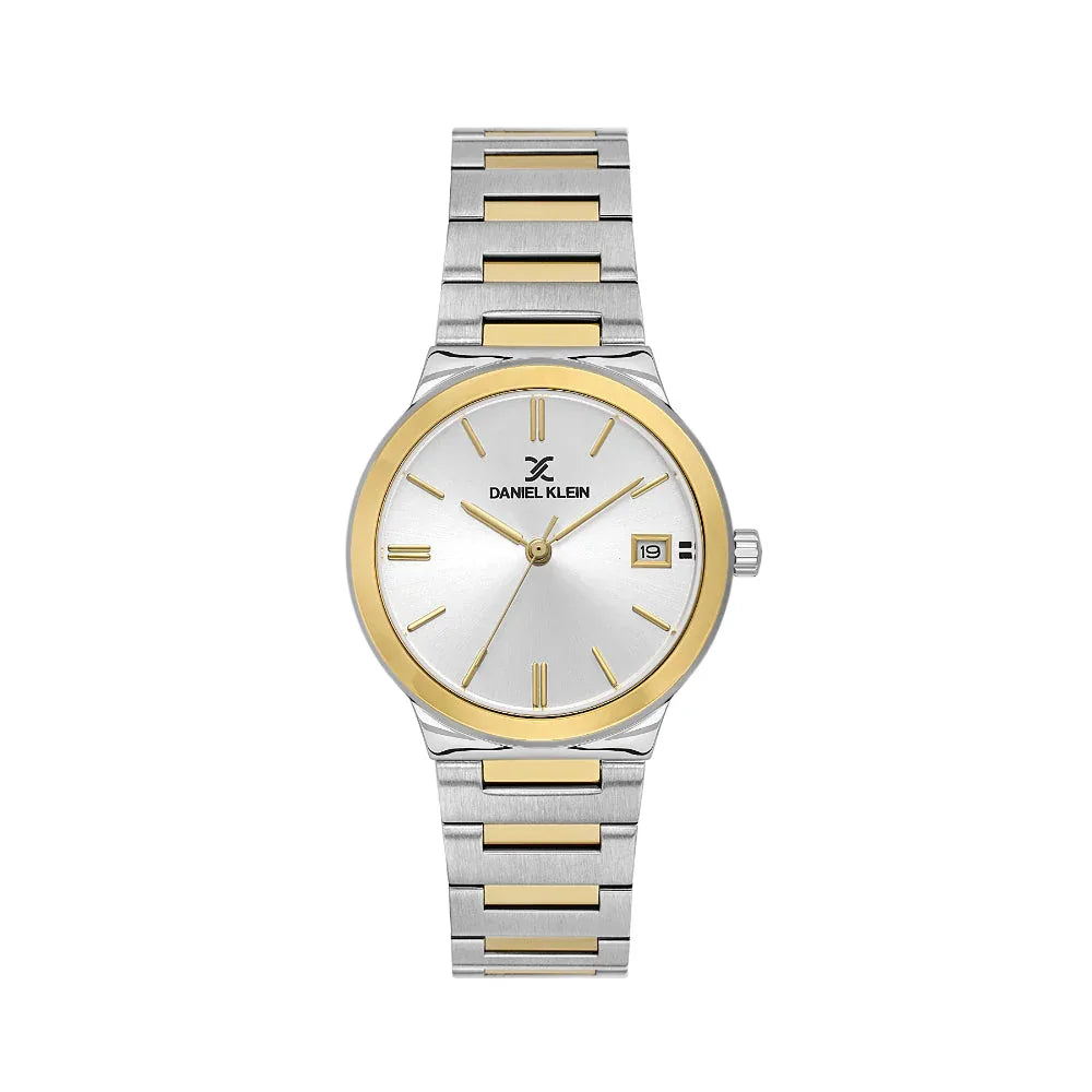 Daniel Klein Premium Silver and Gold Stainless Steel Watch for Women DK.1.14110-3 - Daniel Klein Saudi Arabia