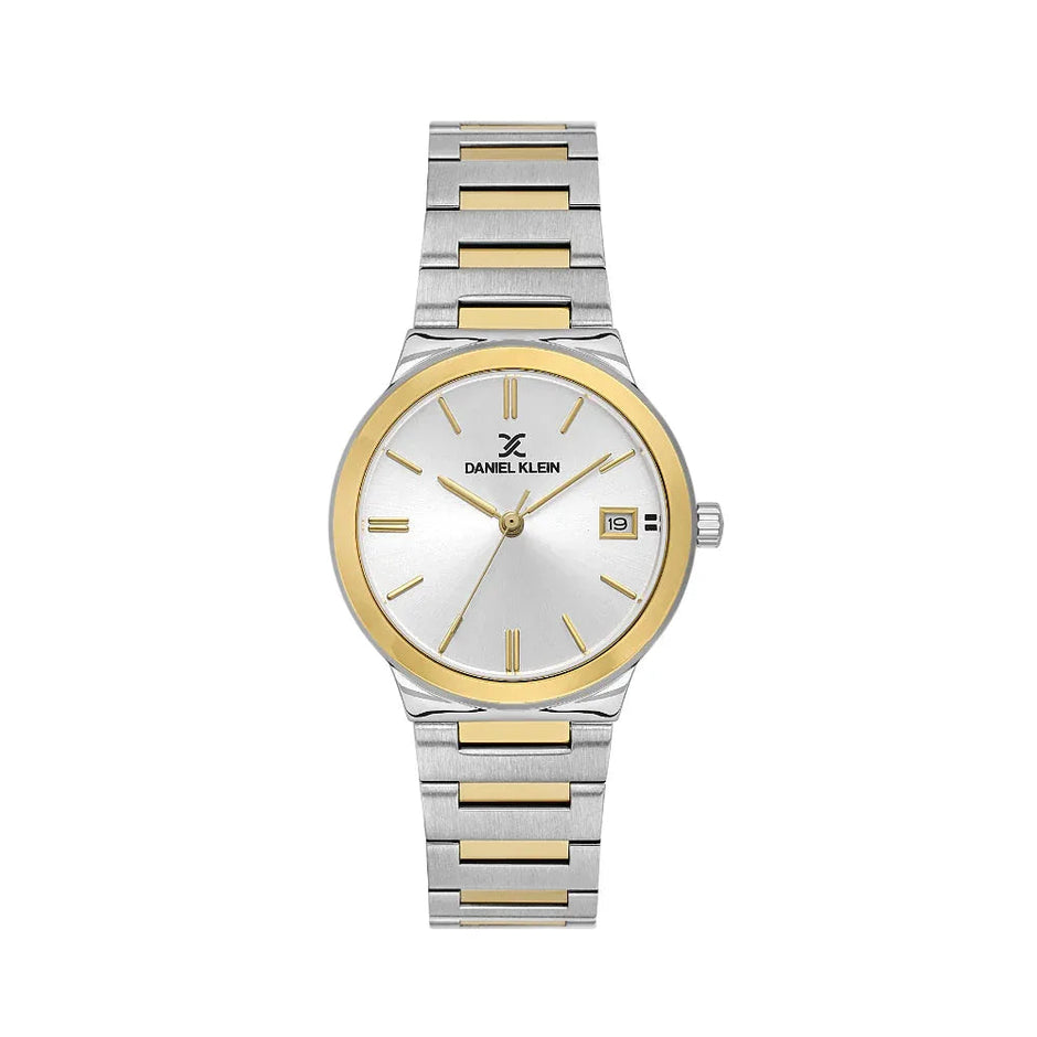 Daniel Klein Premium Silver and Gold Stainless Steel Watch for Women DK.1.14110-3 - Daniel Klein Saudi Arabia