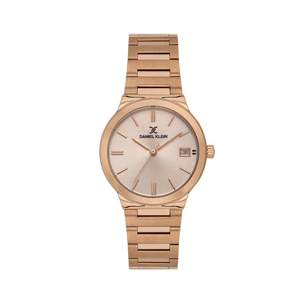 Daniel Klein Premium Silver and Rose Gold Stainless Steel Watch for Women DK.1.14110-5 - Daniel Klein Saudi Arabia