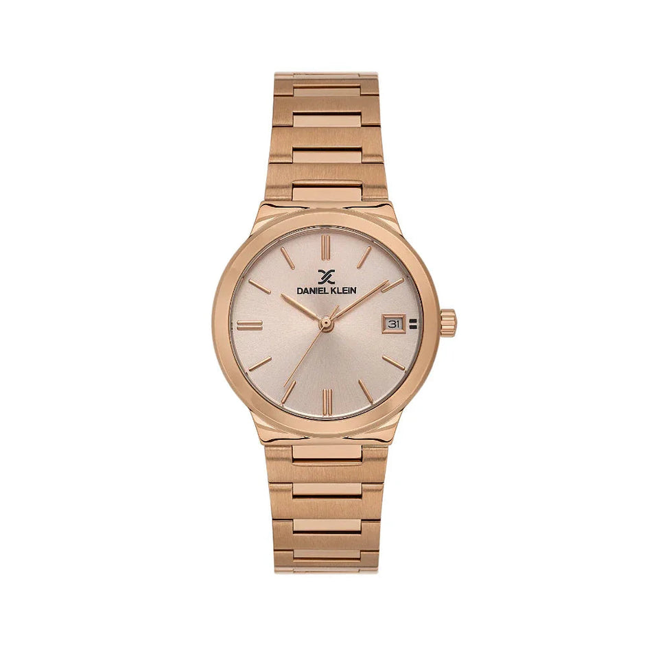 Daniel Klein Premium Silver and Rose Gold Stainless Steel Watch for Women DK.1.14110-5 - Daniel Klein Saudi Arabia