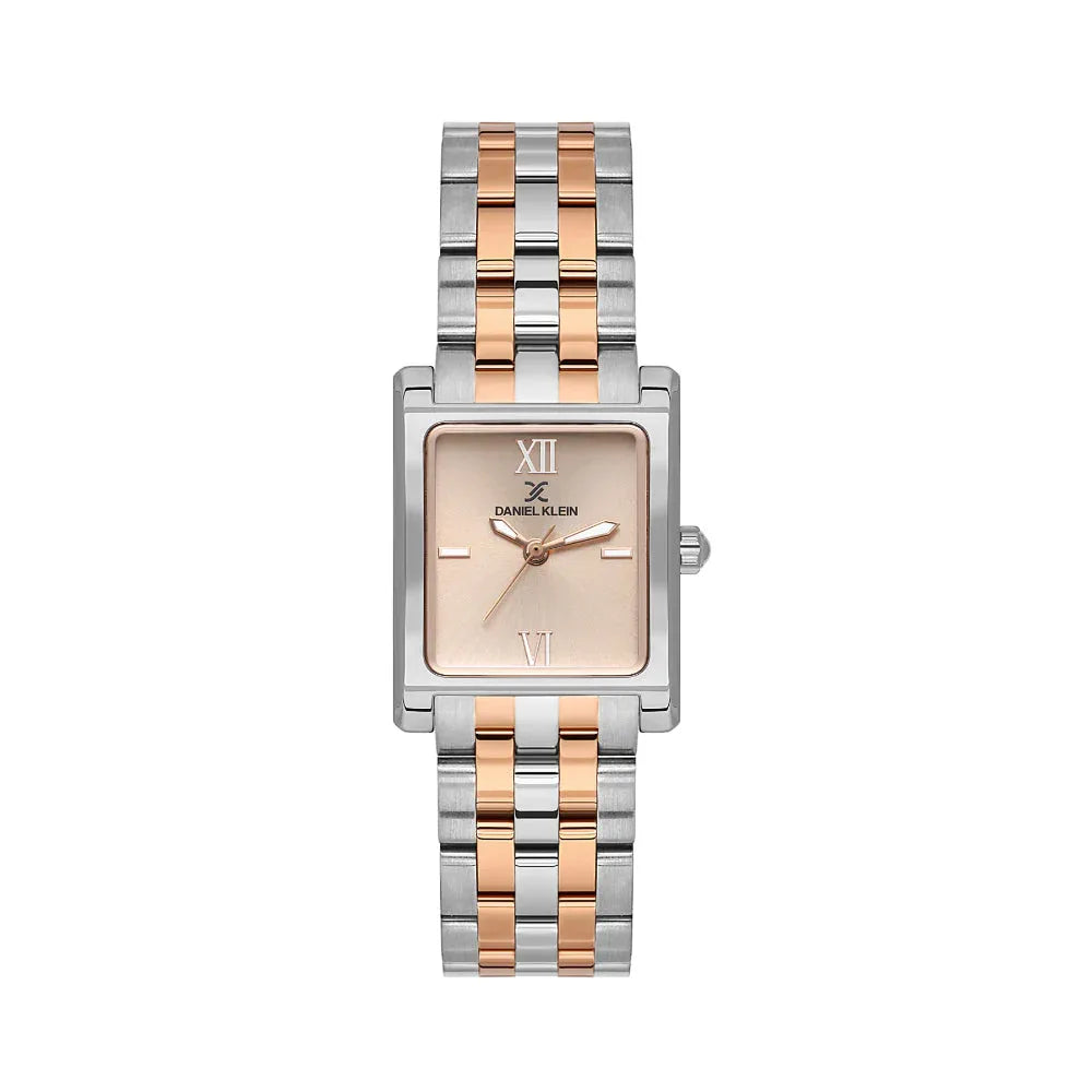 Daniel Klein Premium Silver and Rose Gold Stainless Steel Watch for Women DK.1.14111-6 - Daniel Klein Saudi Arabia