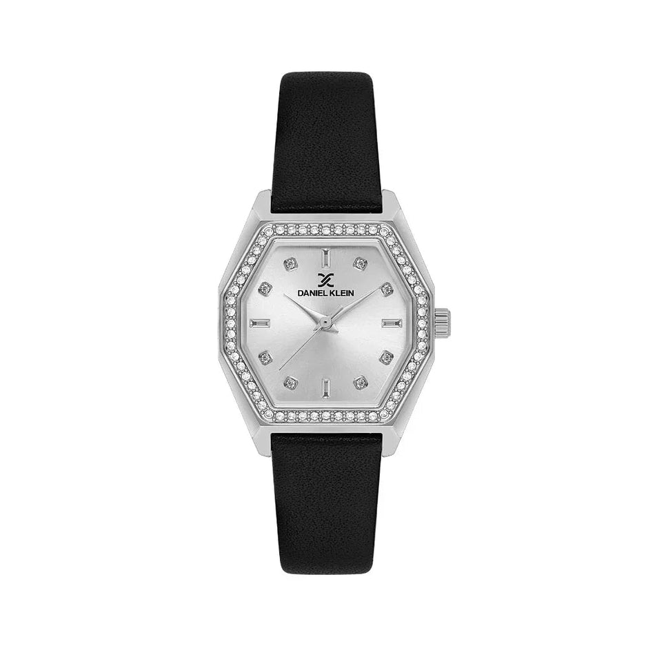 Daniel Klein Premium Black Leather Watch for Women DK.1.14114-1 - Daniel Klein Saudi Arabia