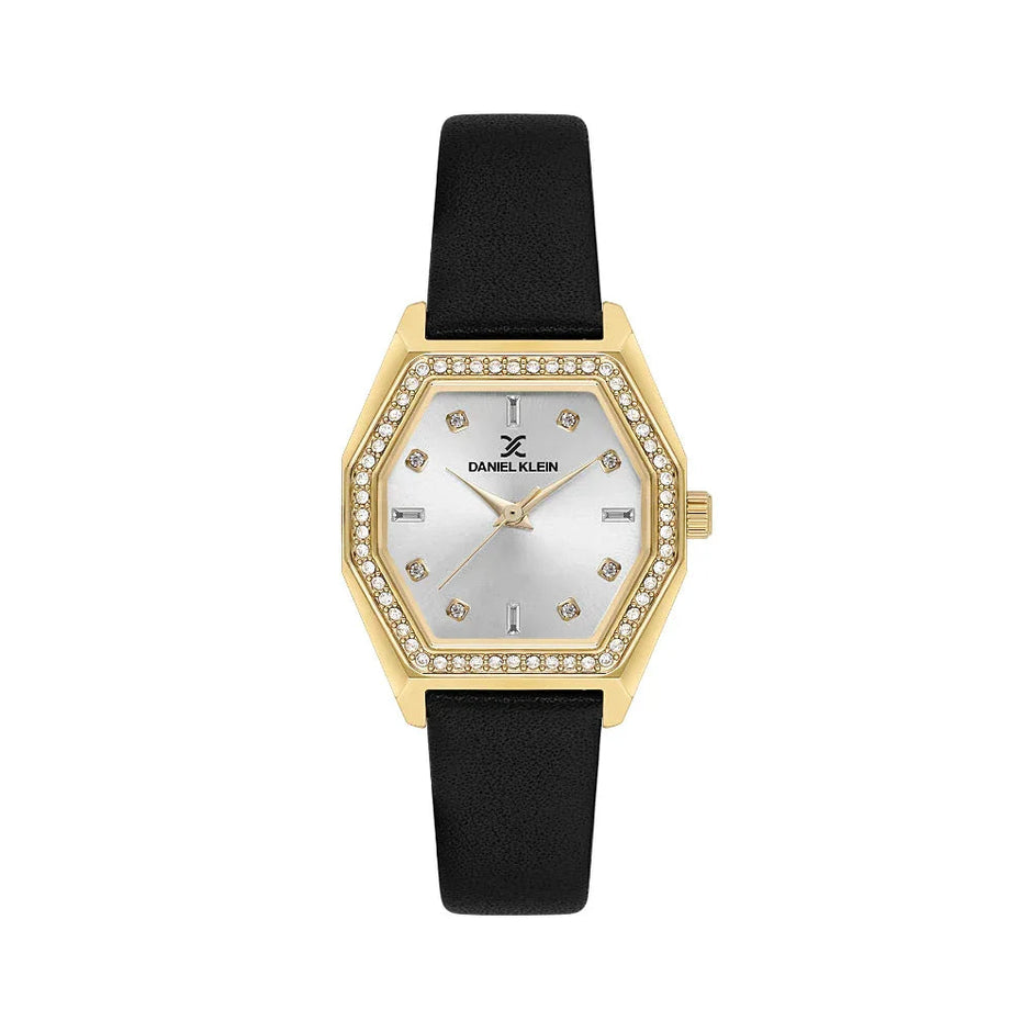 Daniel Klein Premium Black Leather Watch for Women DK.1.14114-2 - Daniel Klein Saudi Arabia