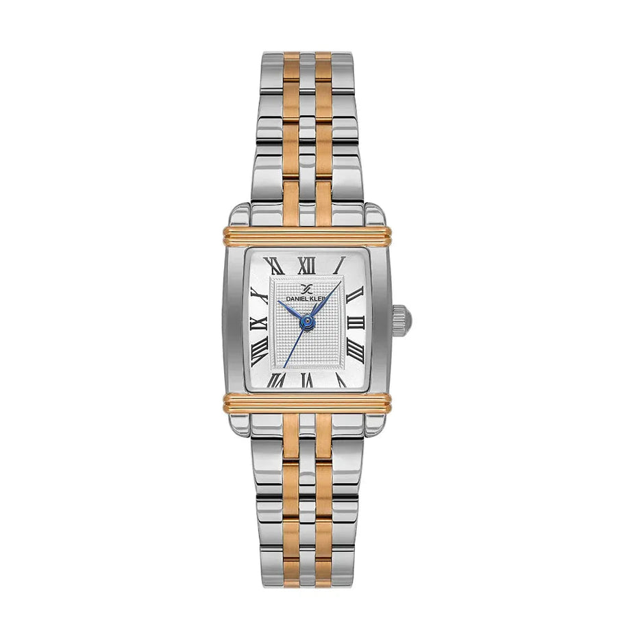 Daniel Klein Premium Silver and Rose Gold Stainless Steel Watch for Women DK.1.14115-6 - Daniel Klein Saudi Arabia