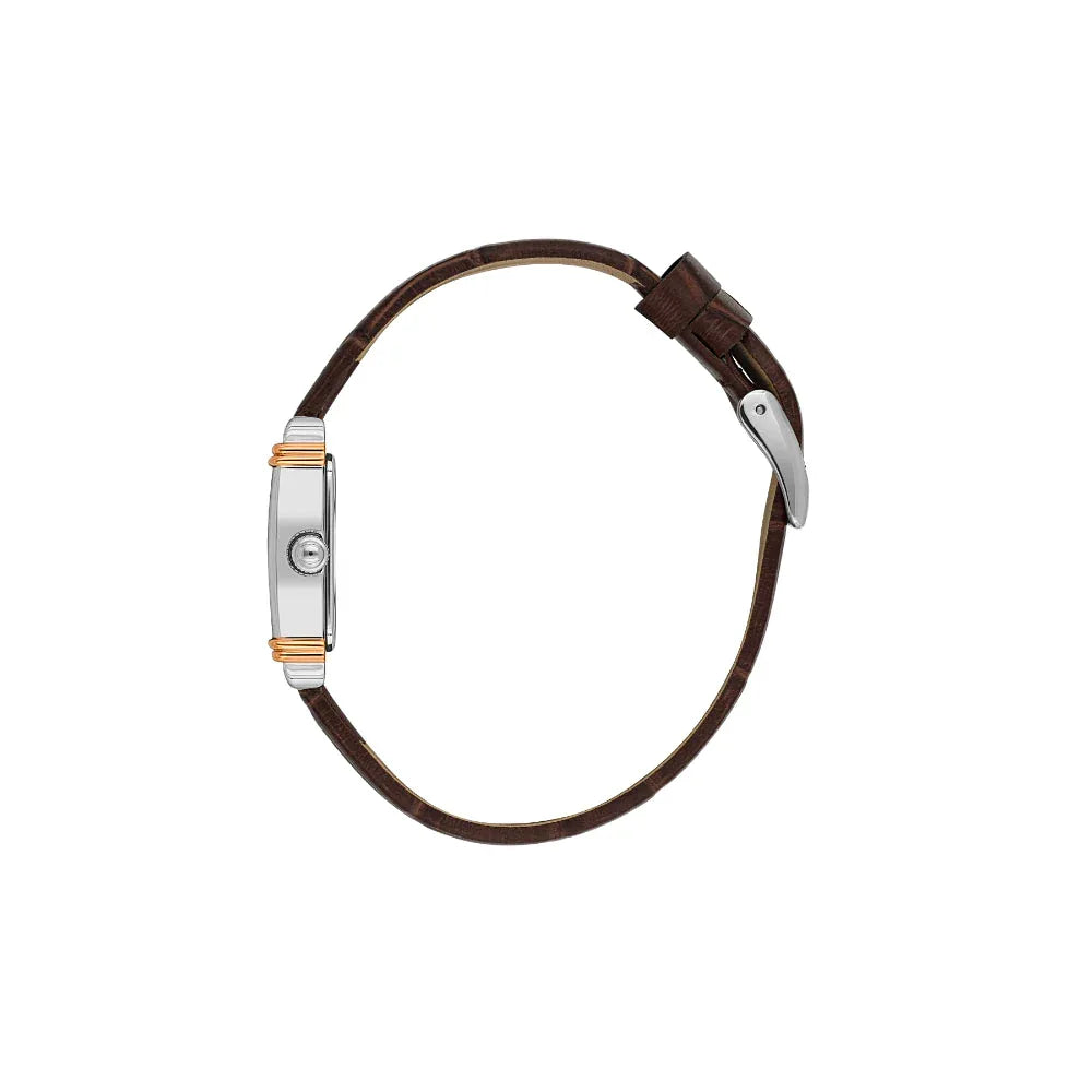 Daniel Klein Premium Dark Brown Leather Watch for Women DK.1.14116-6 - Daniel Klein Saudi Arabia